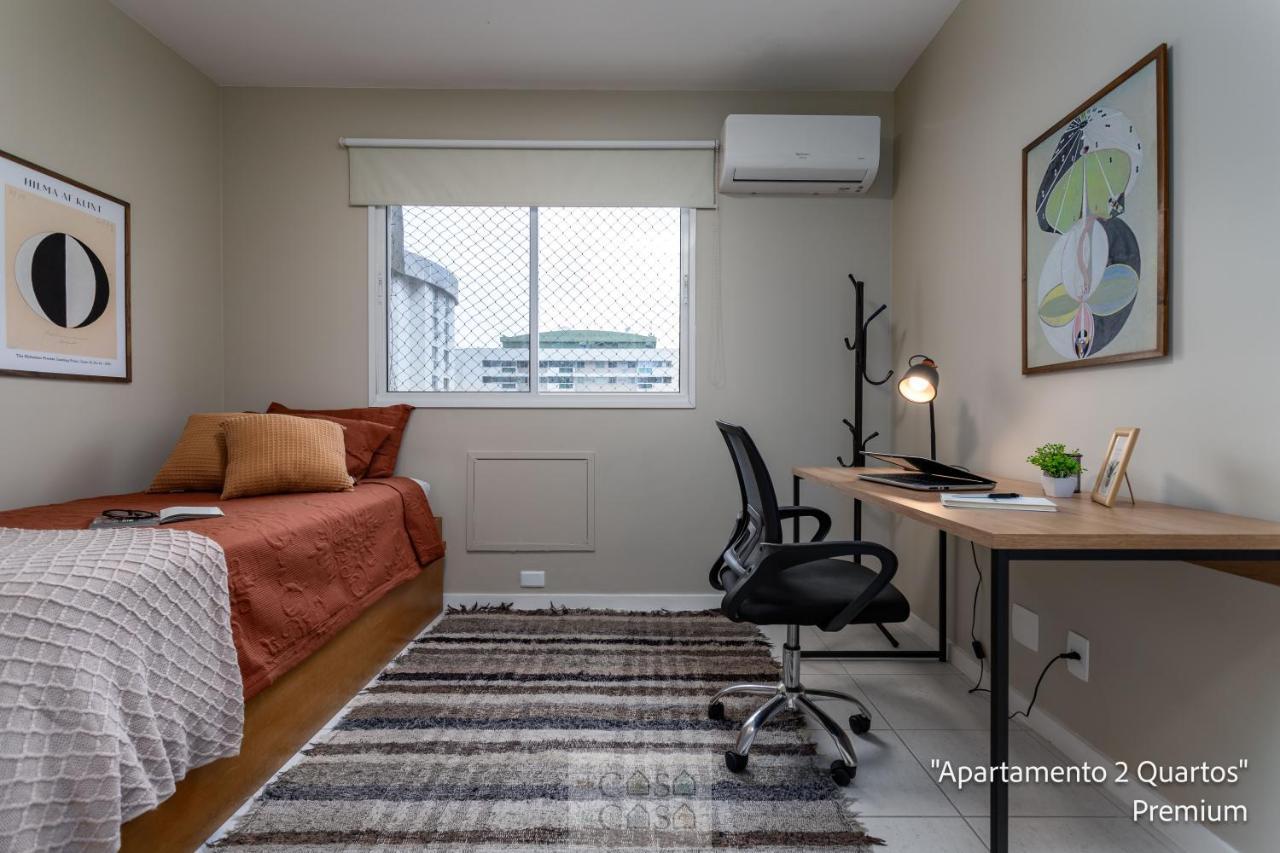 2 Quartos Com Varanda A 300M Riocentro Wi-Fi 120Mbps E Cozinha Completa - Condominio Com Piscina, Estacionamento, Portaria 24H E Parquinho Infantil - Apartamento Indicado Para Grupos, Hospedes A Trabalho E Criancas Rio de Janeiro Extérieur photo