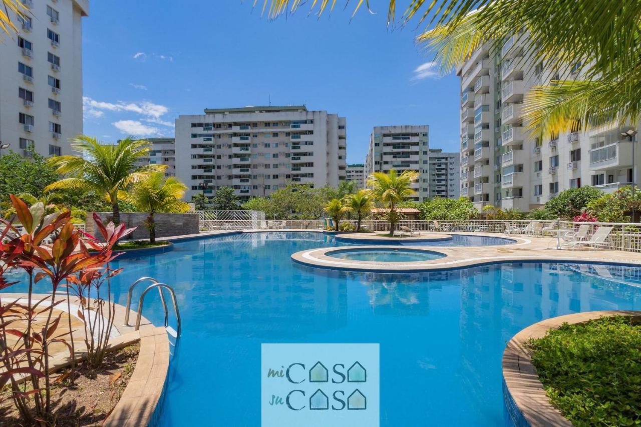 2 Quartos Com Varanda A 300M Riocentro Wi-Fi 120Mbps E Cozinha Completa - Condominio Com Piscina, Estacionamento, Portaria 24H E Parquinho Infantil - Apartamento Indicado Para Grupos, Hospedes A Trabalho E Criancas Rio de Janeiro Extérieur photo