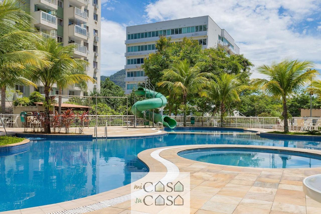 2 Quartos Com Varanda A 300M Riocentro Wi-Fi 120Mbps E Cozinha Completa - Condominio Com Piscina, Estacionamento, Portaria 24H E Parquinho Infantil - Apartamento Indicado Para Grupos, Hospedes A Trabalho E Criancas Rio de Janeiro Extérieur photo